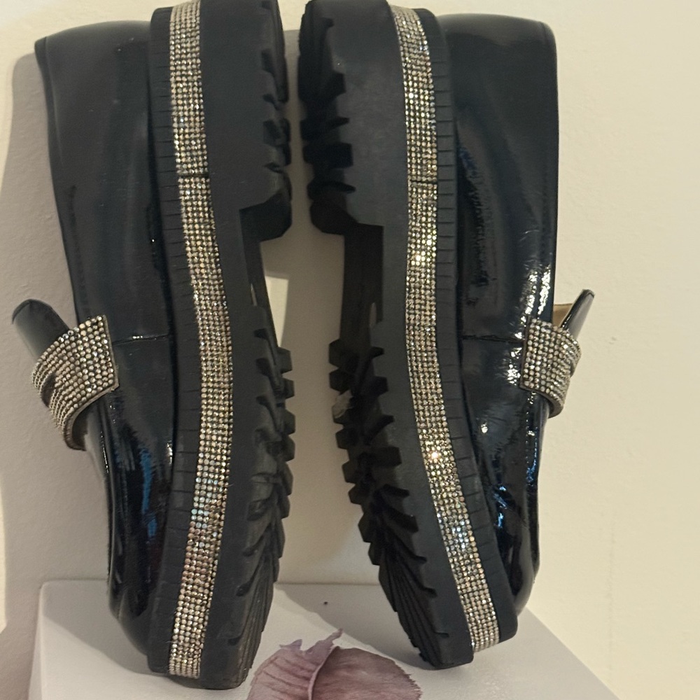 Jessica Simpson Rhinestone Loafers Size 6 - Picture 6 of 13